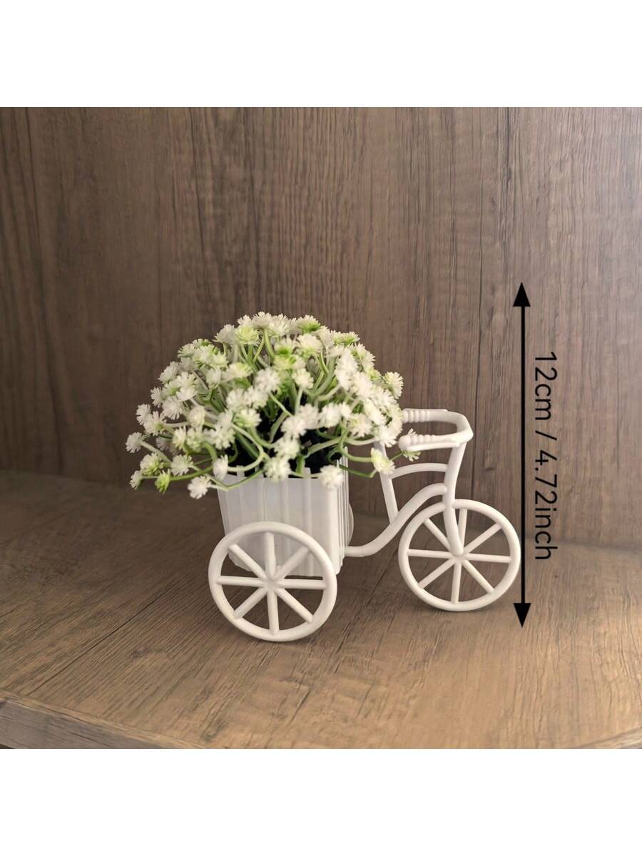 Joivida 1 قطعة سلة دراجة بلاستيكية صغيرة لديكور ال...