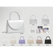 Elegant Women's -Leather Clutch Bag For Weddings, Parties And Events | Clutch With Chain Shoulder Strap, Ideal As An Elegant Women's Ceremony Bag Or Women's Handbag For Special Occasions