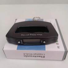 1 pieza Báscula electrónica portátil con gancho, pantalla LCD, báscula de equipaje de 50kg/10g con luz de fondo, adecuada para maletas, colgar, uso en avión, pesca, compras, artículos de viaje esenciales - Negro - Ver 9