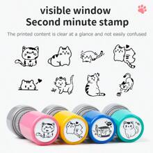 Cute Cat Pet Stamp, DIY Peripheral Stamps, Cartoon Stamp For Cute Journals, Adorable Cat Style, Educational Teacher & Parent Stamps