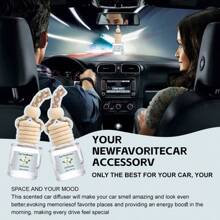 1pc 8ml Car Aromatherapy Pendant Air Freshener Car Aromatherapy Pendant, Cute Car Air Diffuser, Long-Lasting Car Air Freshener, Women's Car Freshener, Removes Odors, Not Pungent, Long-Lasting Fragrance