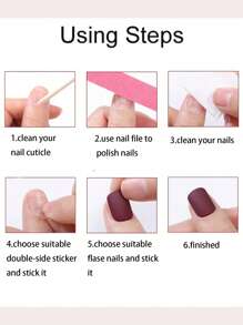 10PCS Y2k Handmade Manicure Sweet Hottie Flame Manicure Nail Art Bow Love Fake Nails Wear Nails Coffin Nails Press On Nails Medium Nail Supplies (1 Sheets Jelly Stickers+1PC Nail File)