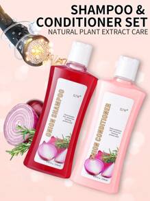 洋葱和迷迭香洗发水，滋养头皮和发根，增强正常头发的光泽和密度，保湿护理，适合所有发质 - 彩色 - 查看 10