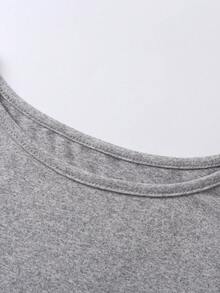 Bộ đồ 2 món AiTyi dành cho nữ cỡ lớn, phong cách thoải mái, thời trang, phù hợp cho các dịp trở lại trường, tốt nghiệp, ngày quốc khánh, thu đông - Xám - Xem 9