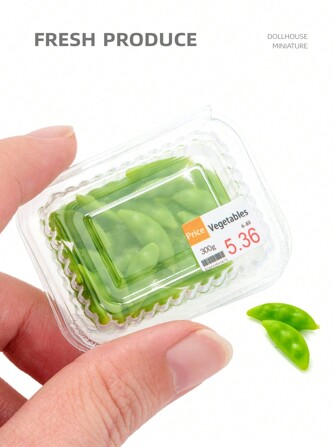 1pc Dollhouse Miniature Vegetables & Fruits: 1/6, 1/12 Scale Realistic Fresh Food, Supermarket Shopping, Kitchen Scene Decoration Model