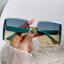 Ochelari de soare noi pentru femei, cu design auriu strălucitor pe ambele părți, model 2024, la modă și personalizabili, potriviți pentru viața de zi cu zi, alpinism, drumeții, călătorii, plajă și efect de umbrelă pentru vacanța de vară la plajă, în aer liber, călătorii