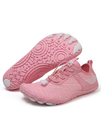1 Pair Women's Outdoor Beach Swimming River Trekking Shoes, Lightweight Breathable Flexible Barefoot Yoga Gym Shoes