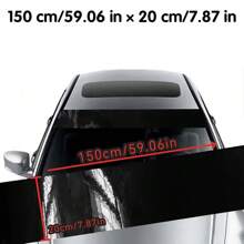 Pegatinas parasol para coche, película de vinilo 3D para parasol delantero del parabrisas, calcomanías decorativas para parasol trasero del automóvil - Unitalla - Ver 5