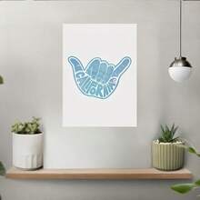 1 Pc Art Deco California Gesture Canvas Wall Art, Wooden Framed Canvas Painting -  Thickness 2.25cm/0.9inch,Valentine's Day Decorations At Home,Valentine's Day,New Year,Home Gift Decoration, Room Decoration Aesthetic, Wall Decoration Art, Perfect Gift, Autumn And Winter Wall Decoration, Living Room Decoration, Bedroom Decoration, Kitchen Decoration, Entry Decoration, Bathroom Decoration, Direct Wall Painting, High Quality Wall Painting Poster ,Easter  Easter Decorations For Women - Multicolor - View 4