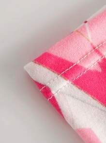 Men 5pcs Tropical & Flamingo Print Letter Tape Waist Boxers - Multicolor - View 4