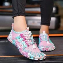 1 Pair Women's High-Performance Weightlifting Shoes For Gym, Adjustable Strap, Camouflage Rubber Non-Slip Sole For Indoor Cross-Training, Breathable Design, Suitable For Treadmill, Squats, Yoga, Jumping Rope, Gymnastics, Workout, Aerobic Exercise