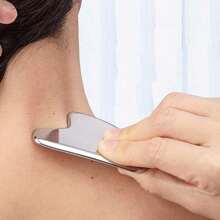 Stainless Steel Muscle Scraping Tool, Body Massage Scrapper For Scar Tissue, Face Muscle Scraping Tool, Neck Massage Shaver Mother's Day Flowers, Personalized Gifts For Mom, Last Minute Gifts, Mother's Day Ideas, Mothering Sunday Gifts, Handmade Cards For Mum, Best Mother's Day Gifts Under $50 - Silver - View 5