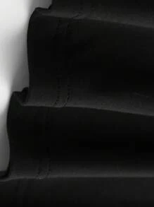 Girls' Bow Slogan Print Round Neck Short Sleeve T-Shirt, Casual Tee For Spring & Summer - Black - View 5