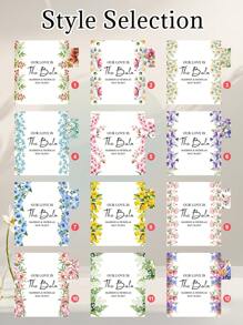 12-192Pcs Custom Text Wedding Stickers, Personalized Wedding Labels, Customized Party Favour Labels, Customizable Wedding Party Self-Adhesive Stickers, Party Bag Labels, 5.4x5.4cm, 12 Styles, Suitable For Her, Bestie, Couple, Girlfriend,Graphic Print