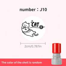 Cute Cat Pet Stamp, DIY Peripheral Stamps, Cartoon Stamp For Cute Journals, Adorable Cat Style, Educational Teacher & Parent Stamps