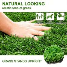Artificial Grass 45 X 75 X 0.5cm, Natural And Realistic Looking Fake Lawn, Astro Turf Non-Slip Synthetic Turf For Entry Yards And Toilet Training - 1PCS Green - View 4