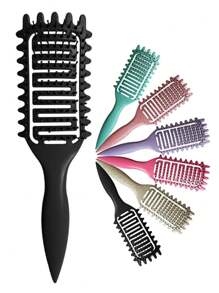 2025新款卷发定型梳,卷发梳,卷发造型梳,男女通用卷发梳理造型梳,发梳,梳子,美发工具,美发产品及配件,适用于理发店、美容院、返校季、旅行度假等场合,女士美发配件,梳子,解结梳,木梳,发梳,卷发梳 - 彩色 - 查看 14