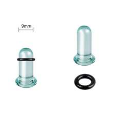 SWANJO 2pcs Glass Ear Gauges Stretching Kit Short Taper Expander 1.6-16mm Stretching Ear Tunnels And Plugs Body Piercing Jewelry