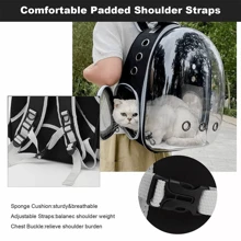 NetHong Astronaut Window Dog Cat Pet Travel Bag For Puppy Keep Carrier Breathable Transparent Backpack - Multicolor - View 8