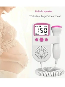 1pc LCD Display Waterproof Probe Fetal Doppler Heartbeat Monitors