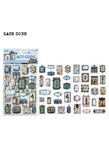 2 Peças/Pacote Adesivos Decorativos de Efeito de Metal Enferrujado e Envelhecido Vintage para Scrapbooking DIY, Álbum de Fotos, Artesanato, Materiais Escolares, Volta às Aulas