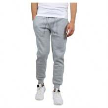 3-Pack Mens Modern Fit Fleece Jogger Sweatpants (S-3XL) - Black - Navy - Charcoal - View 8