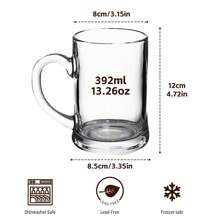 1 件，个性化 A-Z 字母名称定制爱心手柄啤酒杯，13.3 盎司带手柄玻璃啤酒杯，带字母名称的定制玻璃器皿，派对定制礼品，飞镖游戏趣味个性化饮具啤酒杯、威士忌杯、葡萄酒杯、多功能、装饰性、可重复使用、精致、时尚、高品质、色彩鲜艳、现代、定制、个性化、独特、定制啤酒杯和啤酒瓶 - 彩色 - 查看 3