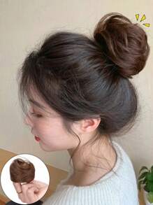 合成纖維甜甜圈髮圈，女性彈性髮帶，日常使用髮飾，萬聖節 - 挑染金色 - 查看 21