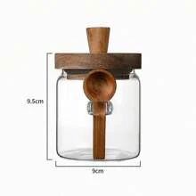 1 lọ đựng hạt cà phê, lọ thủy tinh chịu nhiệt borosilicate cao, lọ đựng ngũ cốc, gia vị, hạt hỗn hợp nhà bếp, thích hợp sử dụng trong nhà bếp, đồ dùng lưu trữ nhà bếp - Nhiều màu - Xem 11