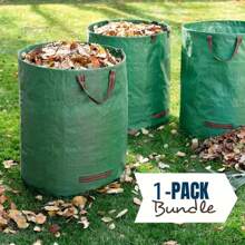 2 piezas/1 pieza Bolsa grande reutilizable de hojas, bolsa impermeable y antioxidante para césped, bolsa de residuos plegable de gran capacidad para el jardín, bolsa recolectora de polvo para jardín, bolsa de jardín para recoger hojas, bolsa de jardín de gran capacidad, bolsa de basura de hojas para piscina y jardín, bolsa comercial de reciclaje de basura