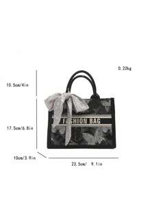 时尚简约夏季手提包，大容量女士手提包