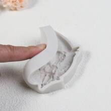 1PC Moon Angel Mold, Fondant Mold, DIY Craft Mold do tworzenia biżuterii, DIY Silikonowa Forma Do Półksiężyca, Moon Angel Shaped Żywica Mold