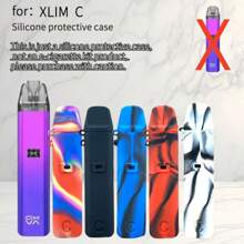 1 件硅胶套适用于 Oxva Xlim C Pod Vape 套件，柔软硅胶保护套，带翻盖 - 彩色 - 查看 9