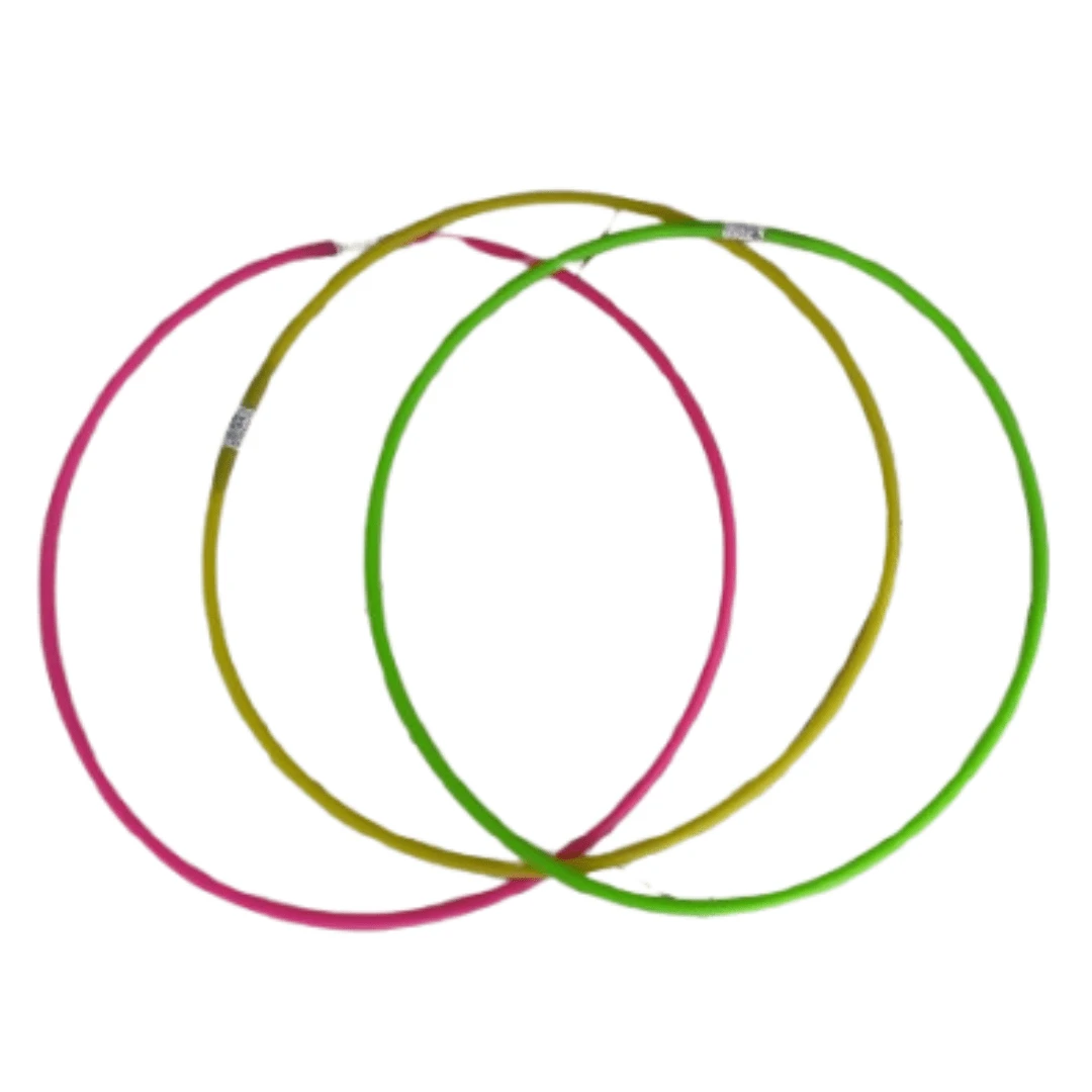 Children's Hula Hoops FLUORESCENT NEON Fitness Exercises Colorful 65cm ...