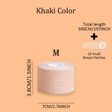 5M/Roll Invisible Push Up Breast Lift Boob Tape,Breathable Elastic Fabric Breast Lift Tape Self-Adhesive Push Up Nipple Cover,Women Boob Tape Bras Strapless Pad Sticker