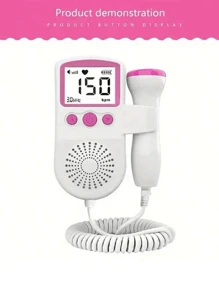 1pc LCD Display Waterproof Probe Fetal Doppler Heartbeat Monitors