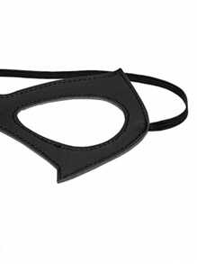 1pc Women's Sexy Accessories Fashion Leather Black Nightclub Makeup Ball Eyemask Mask Party Mask, Rave