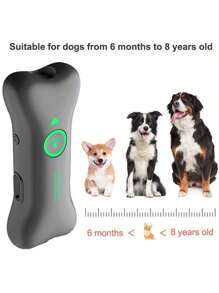 Neues tragbares Smart-Hunde-Anti-Bellen-Gerät, tragbarer Ultraschall-Hunde-Vertreiber, USB-aufladbar, praktisches Trainingsgerät, Hochleistungs-Ultraschall-Sprachsteuerter Hunde-Trainer, Innen-/Außen-Tiervertreiber, Ultraschall-Anti-Bellen-Gerät, Vertreiber, Anti-Lärm-Störung Hunde-Trainingsgerät