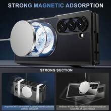 Case For Galaxy Z Fold 5/ Fold 6, Metal Radiator Design [Compatible With Magsafe] Back Cover With Foldable Stand, Camera Lens Protector Phone Cover For Galaxy Z Fold 6/Fold 5Gifts For Family, Friends, Kids, Birthday,Spring, Holiday, , Easter