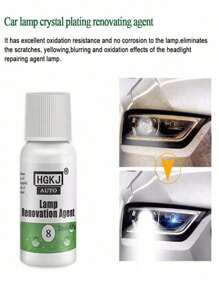 rayhong Car Lantern Cleaner And Refresh,Car Headlight Refurbished Repair Liquid, Lamp Cleaning Agent, Headlight Yellowing & Scratch Repairing Polishing Tool Set 20/50ML - Multicolor - View 4