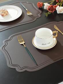 8/12pcs Hotel Restaurant Placemats/Coasters Set, High-End Table Mats, Multi-Color Heat-Resistant Pads, Protect Tabletop, Suitable For Wedding, Party, Home Kitchen Dining, Holiday Decoration