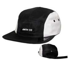 Anth Co Strapback 5 Panel Berlin Straight Brim Cap