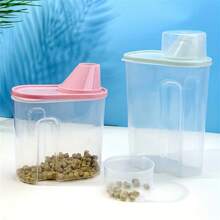New Cat/Dog Lover Gift And Dog/Cat Mom Love Pet Dog Lover And Dog Mom Love/Cat Lover And Cat Mom Love Food Storage Container, Sealed Moisture-Proof Canister
