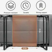 [6-Speed Adjustable Sleeping Bed] 6-Speed Adjustable Sleeping Bed, Folding Camping Bed, Portable Folding Bed, Comfortable Mattress And Pillow, Breathable Fabric, Thick Steel Frame, Free Blanket And Eye Mask, Nap Nap Bed, Single Companion Bed, Suitable For Outdoor Office Home Use.