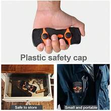 21 piezas de raspador de cuchillas de afeitar, raspador de doble filo, herramienta de eliminación con cuchillas de afeitar para etiquetas, adhesivos, calcomanías, eliminación de vinilo tintado - Negro - Ver 4