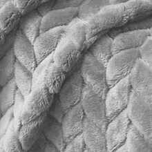 Farfallarossa Pătură din lână, pătură de flanel de 280 GSM certificat Oeko-TEX®, moale, ușoară și caldă, pentru pat, canapea, călătorii, camping - Bej - Vizualizare 10