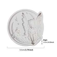 1PC Moon Angel Mold, Fondant Mold, DIY Craft Mold do tworzenia biżuterii, DIY Silikonowa Forma Do Półksiężyca, Moon Angel Shaped Żywica Mold