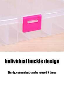 5PCS Storage Box, 5 Compartment And 6 Compartment Clear Visible Plastic Accessory Compartment Clear Container, 5 Compartment 6 Compartment Fixed Storage Box, 5 Compartment 6 Compartment Transparent Plastic Box, Jewelry Item Box, Gadget Parts Box, Packaging Box, Compartment Craft Box, Adjustable For Bead Artwork DIY Crafts Jewelry Fishing Tools Bead Storage