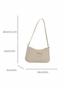 1pc Elegant Women Fashion Crescent Hobo Shoulder Bag - Casual Fashion Faux Leather Underarm Bag With Polyester Lining, Elegant Solid Zipper Handbag, Suitable For All Occasions, Dating, Travel, Travel, Etc., Gift For Girlfriend, Valentine's Day Gift, Expression Of Love - Multicolor - View 5