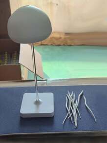 1 件可充电 LED 水母小夜灯，RGB 渐变色，声控和触摸感应 - USB 供电桌面灯，适用于节日派对、圣诞节、卧室和客厅家居装饰 - 彩色 - 查看 12